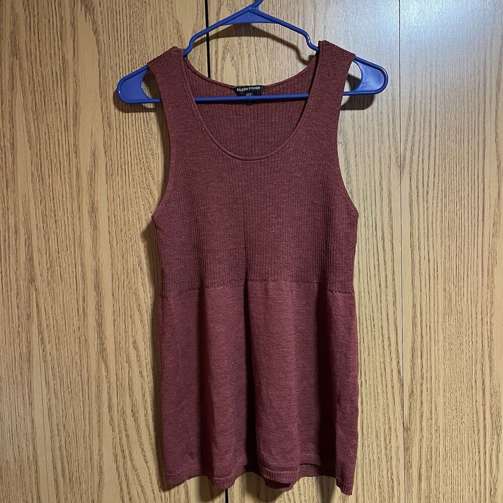 Eileen Fisher 100% Wool Women’s Medium Knit Tank Top